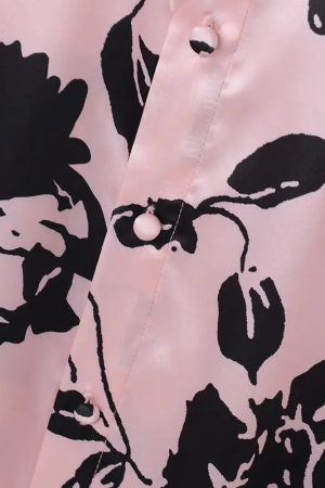 Stylish Work Outfits, Outfit Summer Ideas Floral Neck Tie Satin Top