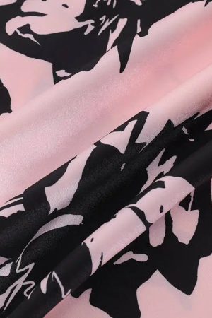 Stylish Work Outfits, Outfit Summer Ideas Floral Neck Tie Satin Top