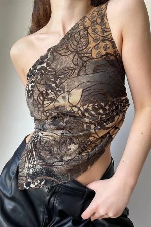 Stylish Work Outfits, Outfit Summer Ideas Floral One Shoulder Top