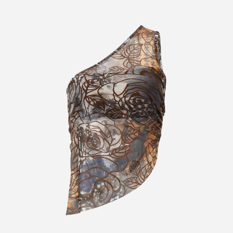 Stylish Work Outfits, Outfit Summer Ideas Floral One Shoulder Top Stylish Work Outfits, Outfit Summer Ideas Floral One Shoulder Top