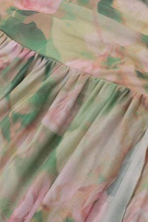 Stylish Work Outfits, Outfit Summer Ideas Floral Ruched Maxi Dress