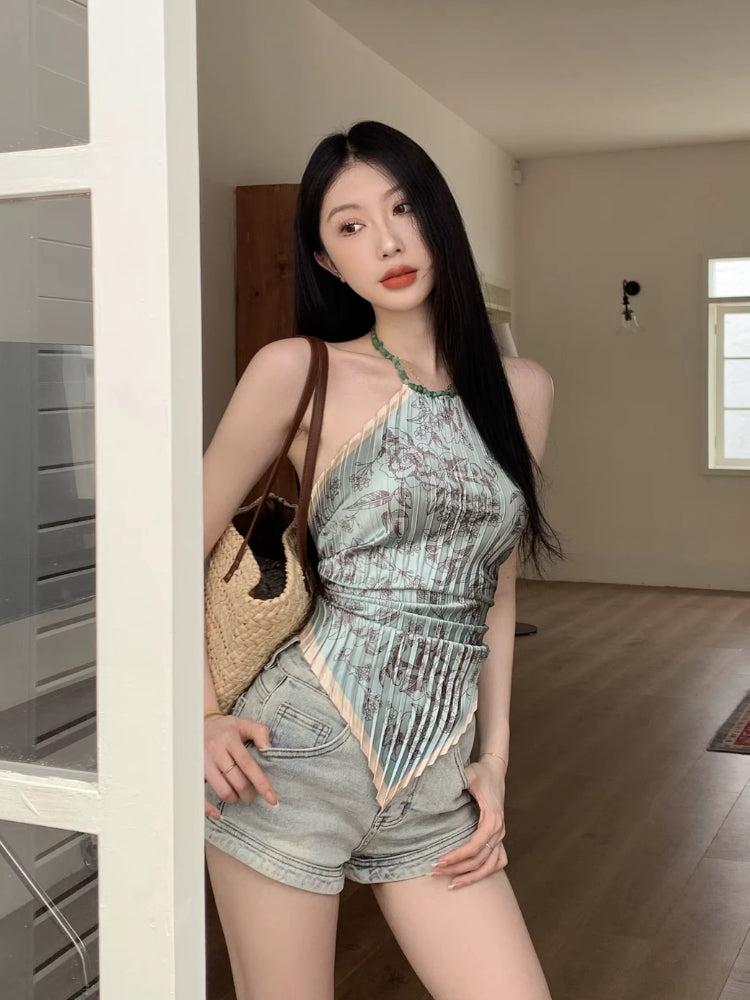 Stylish Work Outfits, Outfit Summer Ideas Floral Scarf Top Stylish Work Outfits, Outfit Summer Ideas Floral Scarf Top