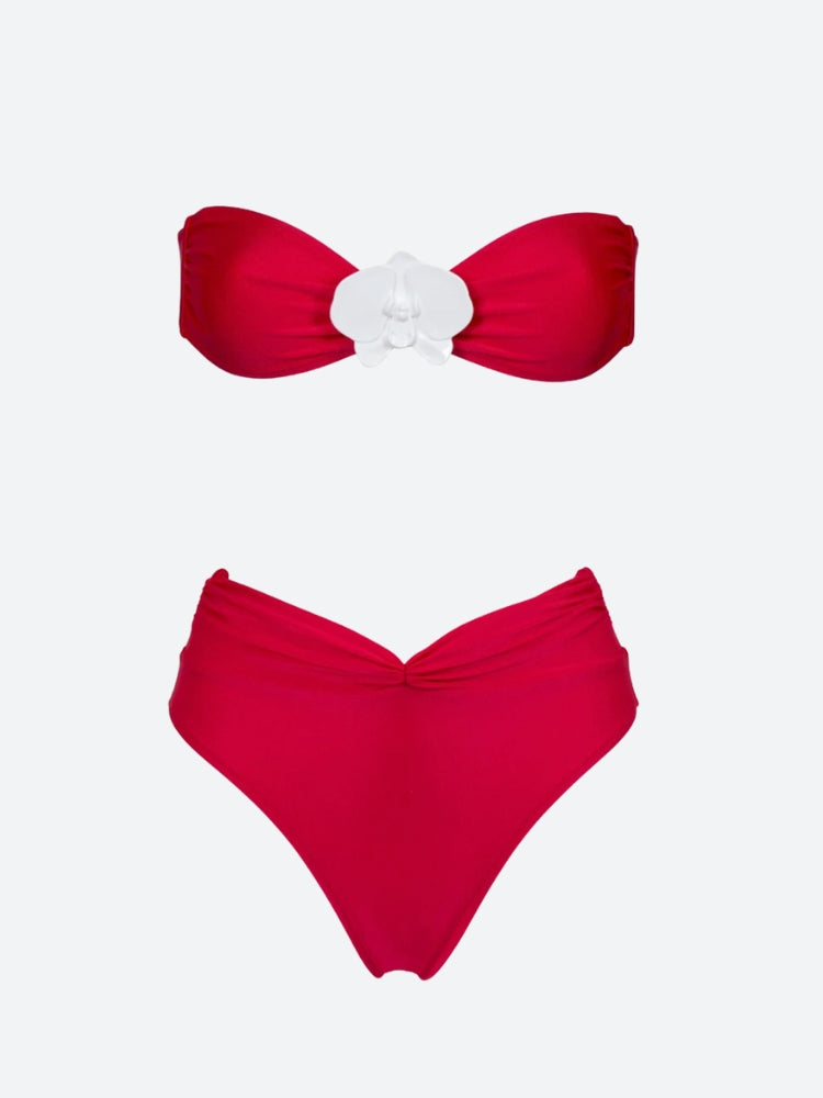 Stylish Work Outfits, Outfit Summer Ideas Floral Strapless Bikini Set Stylish Work Outfits, Outfit Summer Ideas Floral Strapless Bikini Set