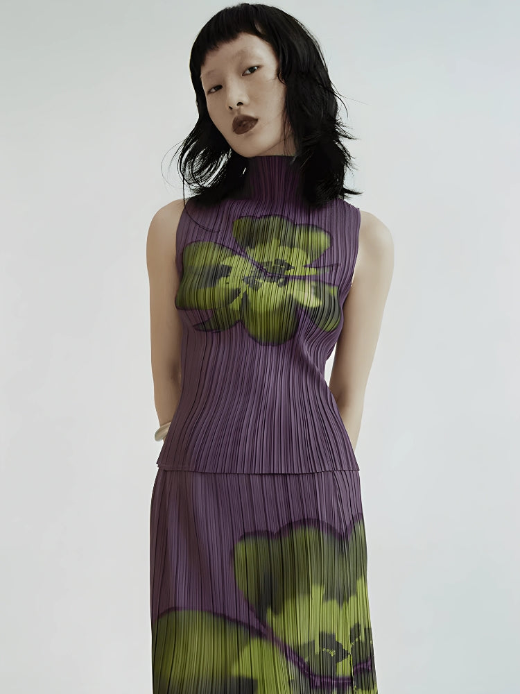 Stylish Work Outfits, Outfit Summer Ideas Floral Top & Midi Skirt Two Piece Set Stylish Work Outfits, Outfit Summer Ideas Floral Top & Midi Skirt Two Piece Set