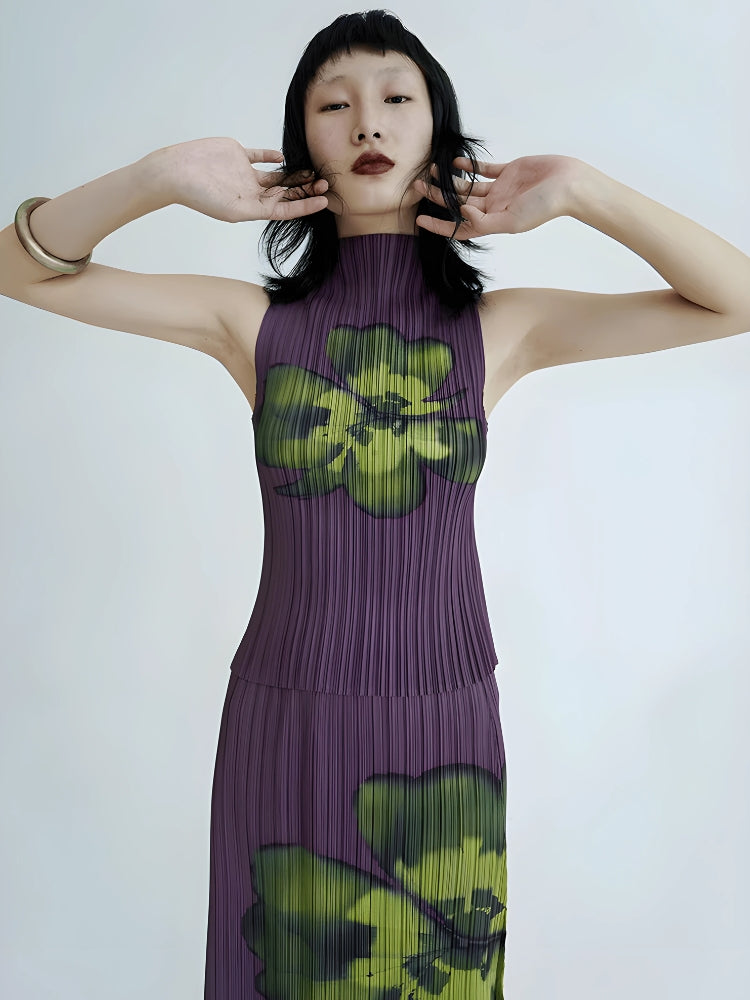 Stylish Work Outfits, Outfit Summer Ideas Floral Top & Midi Skirt Two Piece Set Stylish Work Outfits, Outfit Summer Ideas Floral Top & Midi Skirt Two Piece Set