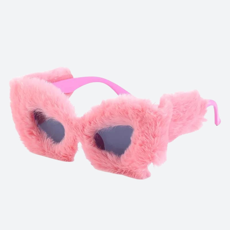 Stylish Work Outfits, Outfit Summer Ideas Fluffy Cat Eye Sunglasses