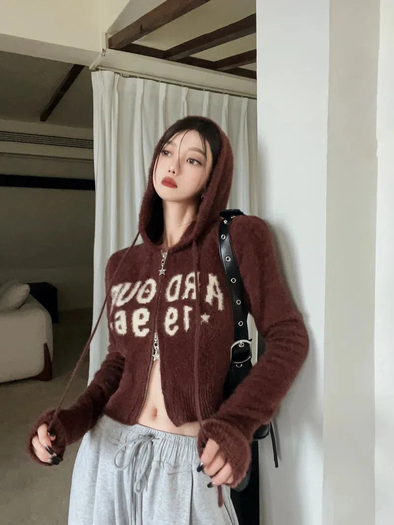 Stylish Work Outfits, Outfit Summer Ideas Fluffy Double Zip-Up Hoodie Stylish Work Outfits, Outfit Summer Ideas Fluffy Double Zip-Up Hoodie