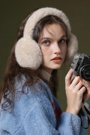Stylish Work Outfits, Outfit Summer Ideas Fluffy Earmuffs