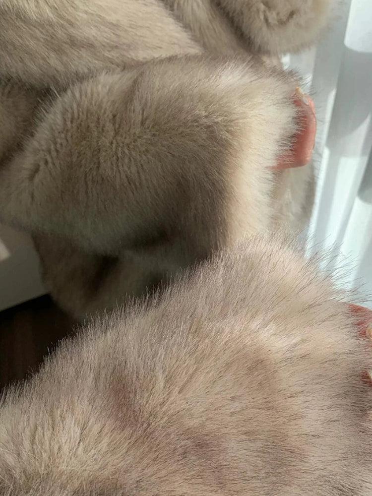 Stylish Work Outfits, Outfit Summer Ideas Fluffy Faux Fur Jacket Stylish Work Outfits, Outfit Summer Ideas Fluffy Faux Fur Jacket