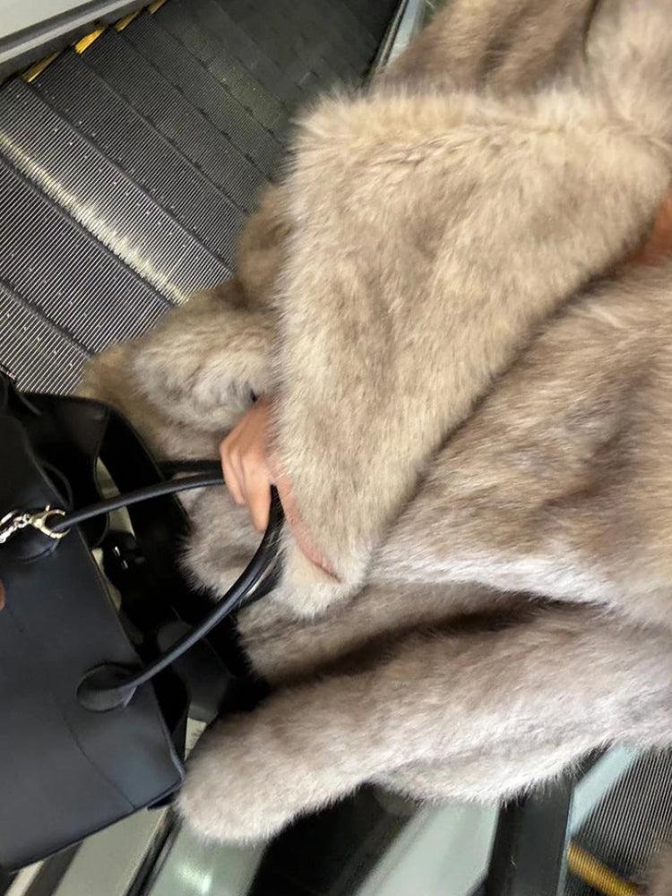 Stylish Work Outfits, Outfit Summer Ideas Fluffy Faux Fur Jacket Stylish Work Outfits, Outfit Summer Ideas Fluffy Faux Fur Jacket