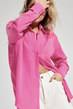 Stylish Work Outfits, Outfit Summer Ideas Gauze Shirt