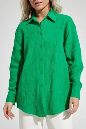 Stylish Work Outfits, Outfit Summer Ideas Gauze Shirt