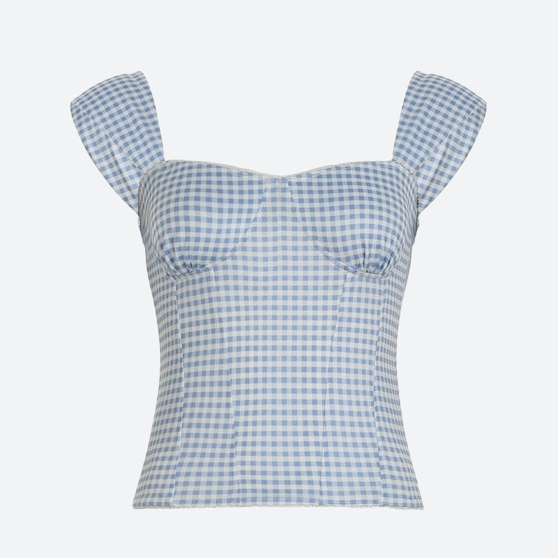 Stylish Work Outfits, Outfit Summer Ideas Gingham Top Stylish Work Outfits, Outfit Summer Ideas Gingham Top