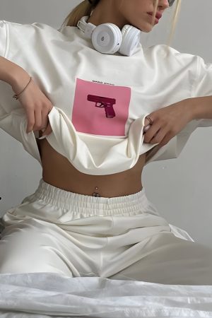 Stylish Work Outfits, Outfit Summer Ideas Girl Gang Tee