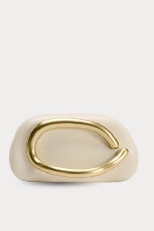 Stylish Work Outfits, Outfit Summer Ideas Gold Handle Clutch Bag