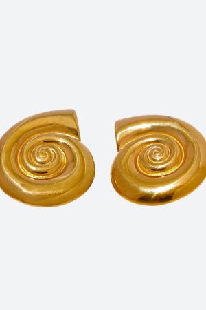 Stylish Work Outfits, Outfit Summer Ideas Gold Sea Shell Necklace & Earrings