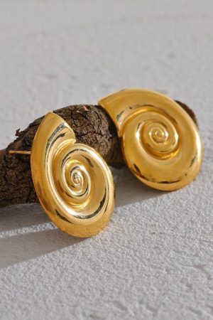 Stylish Work Outfits, Outfit Summer Ideas Gold Sea Shell Necklace & Earrings