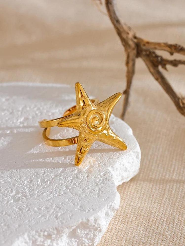 Stylish Work Outfits, Outfit Summer Ideas Gold Starfish Ring Stylish Work Outfits, Outfit Summer Ideas Gold Starfish Ring