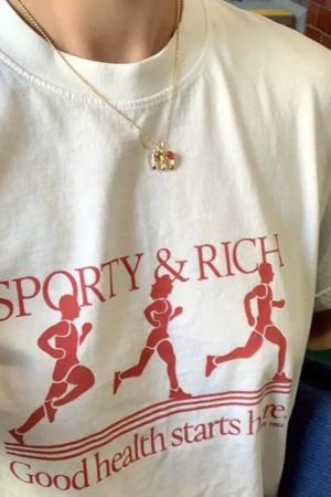 Stylish Work Outfits, Outfit Summer Ideas Good Health Starts Sport Graphic Tee