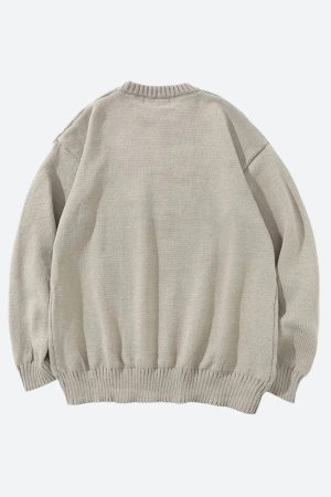 Stylish Work Outfits, Outfit Summer Ideas Goth Angel Knitted Sweater