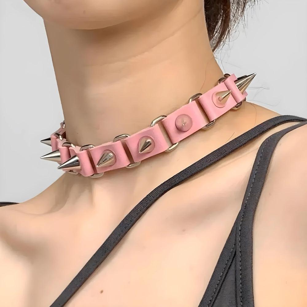 Stylish Work Outfits, Outfit Summer Ideas Goth Barbed Choker Collar Necklace Stylish Work Outfits, Outfit Summer Ideas Goth Barbed Choker Collar Necklace
