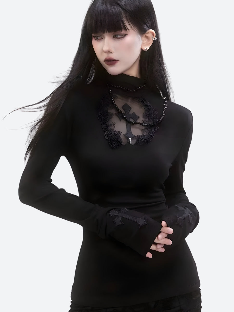 Stylish Work Outfits, Outfit Summer Ideas Goth Cross Top Stylish Work Outfits, Outfit Summer Ideas Goth Cross Top