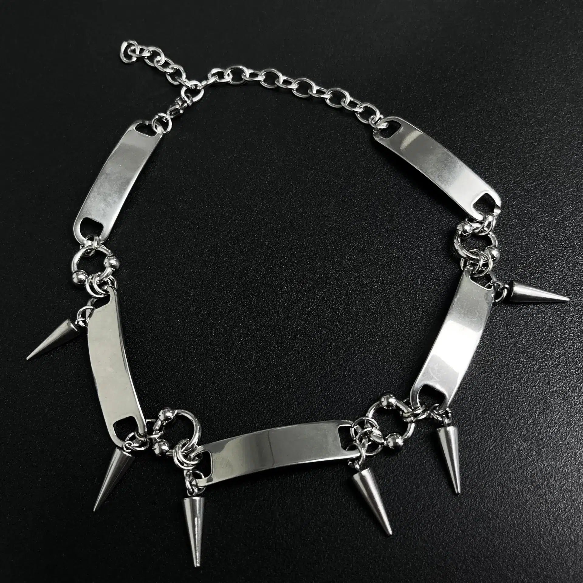 Stylish Work Outfits, Outfit Summer Ideas Goth Spiked Metal Choker Stylish Work Outfits, Outfit Summer Ideas Goth Spiked Metal Choker