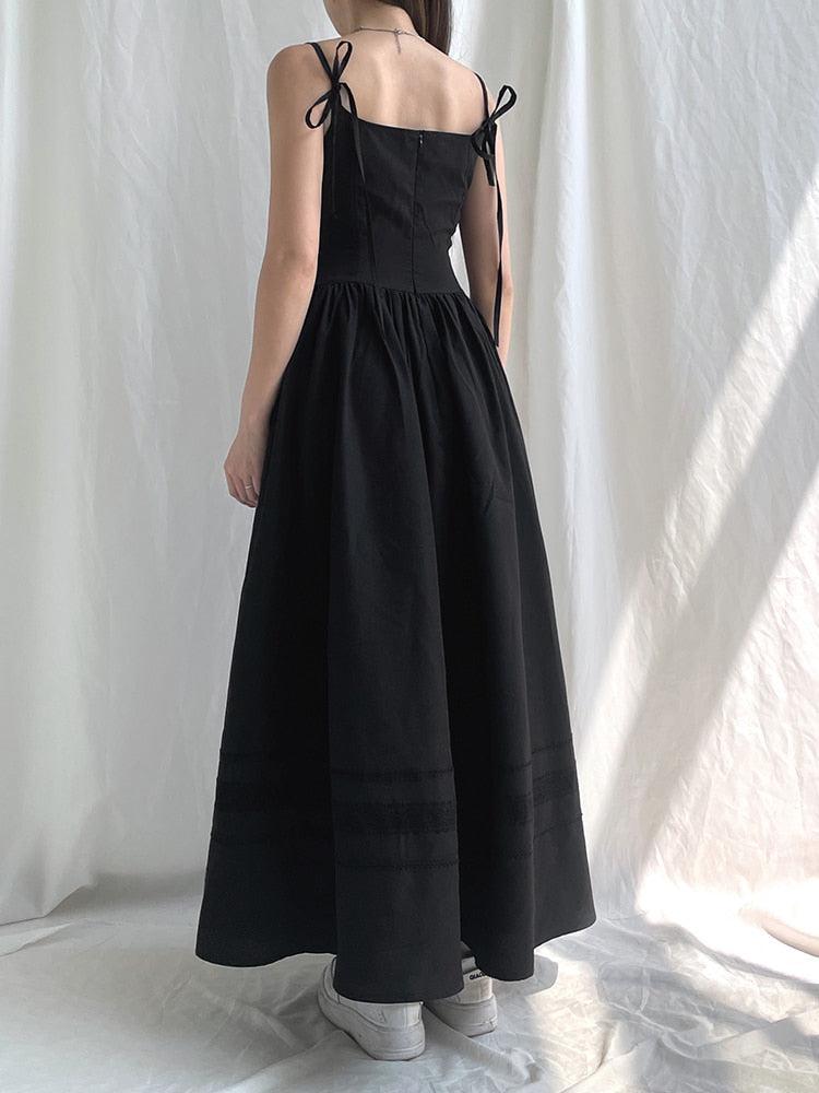 Stylish Work Outfits, Outfit Summer Ideas Goth Strap Maxi Dress Stylish Work Outfits, Outfit Summer Ideas Goth Strap Maxi Dress