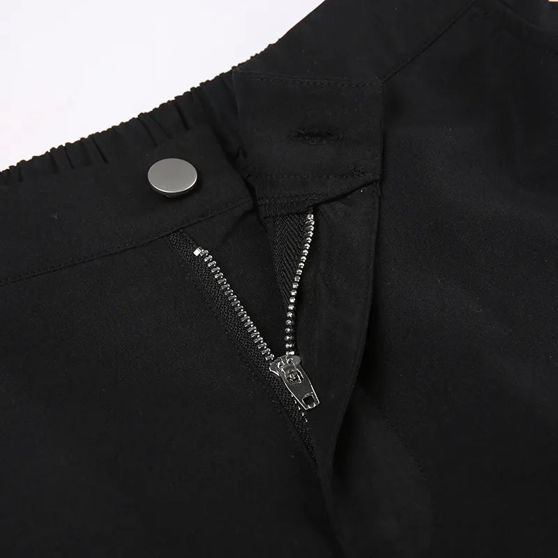 Stylish Work Outfits, Outfit Summer Ideas Gothic Lace Up Flare Pants Stylish Work Outfits, Outfit Summer Ideas Gothic Lace Up Flare Pants