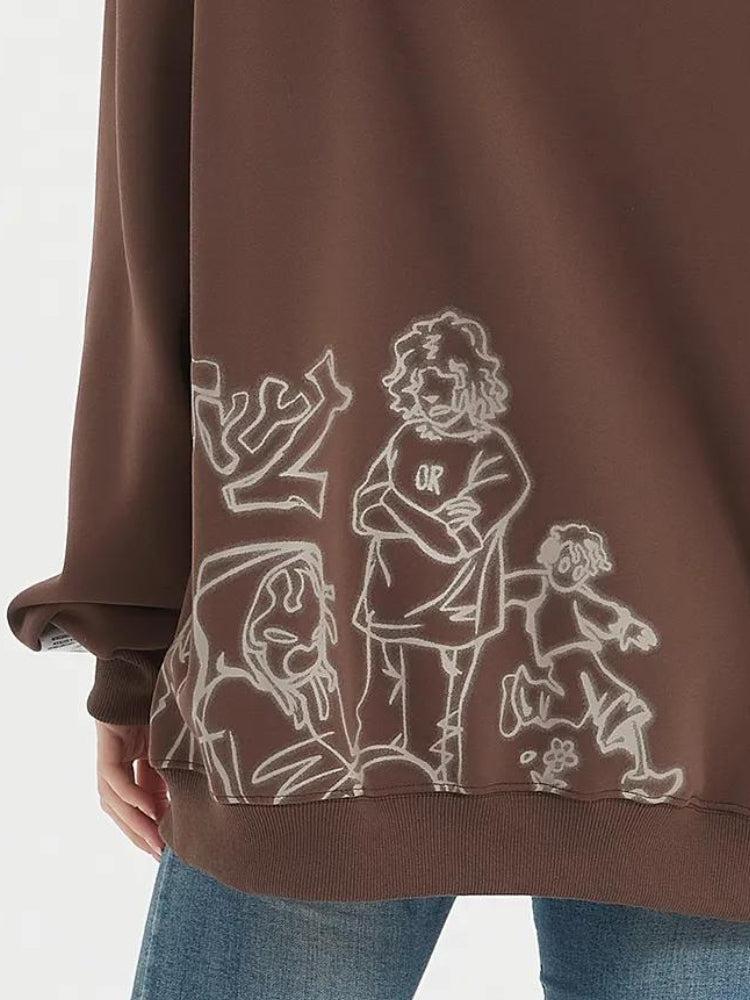 Stylish Work Outfits, Outfit Summer Ideas Graphic Printed Hoodie