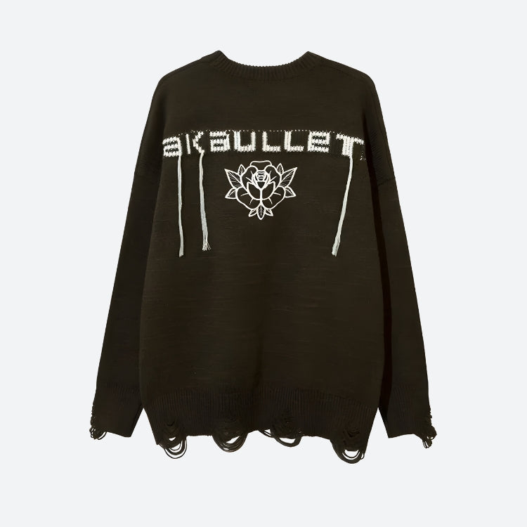 Stylish Work Outfits, Outfit Summer Ideas Grunge AK-Bullet Tasseled Sweater