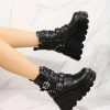 Stylish Work Outfits, Outfit Summer Ideas Grunge Belted Platform Boots