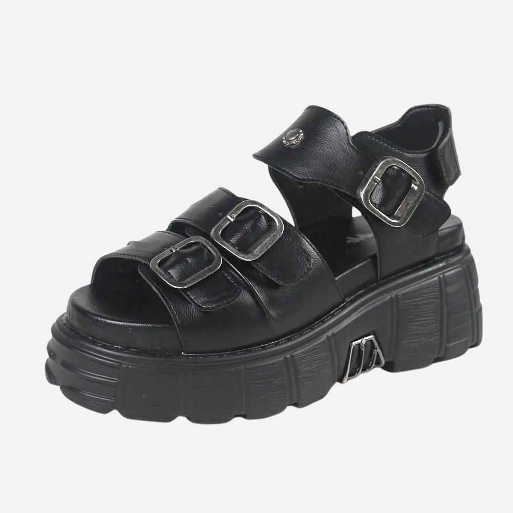 Stylish Work Outfits, Outfit Summer Ideas Grunge Belted Platform Sandals Stylish Work Outfits, Outfit Summer Ideas Grunge Belted Platform Sandals