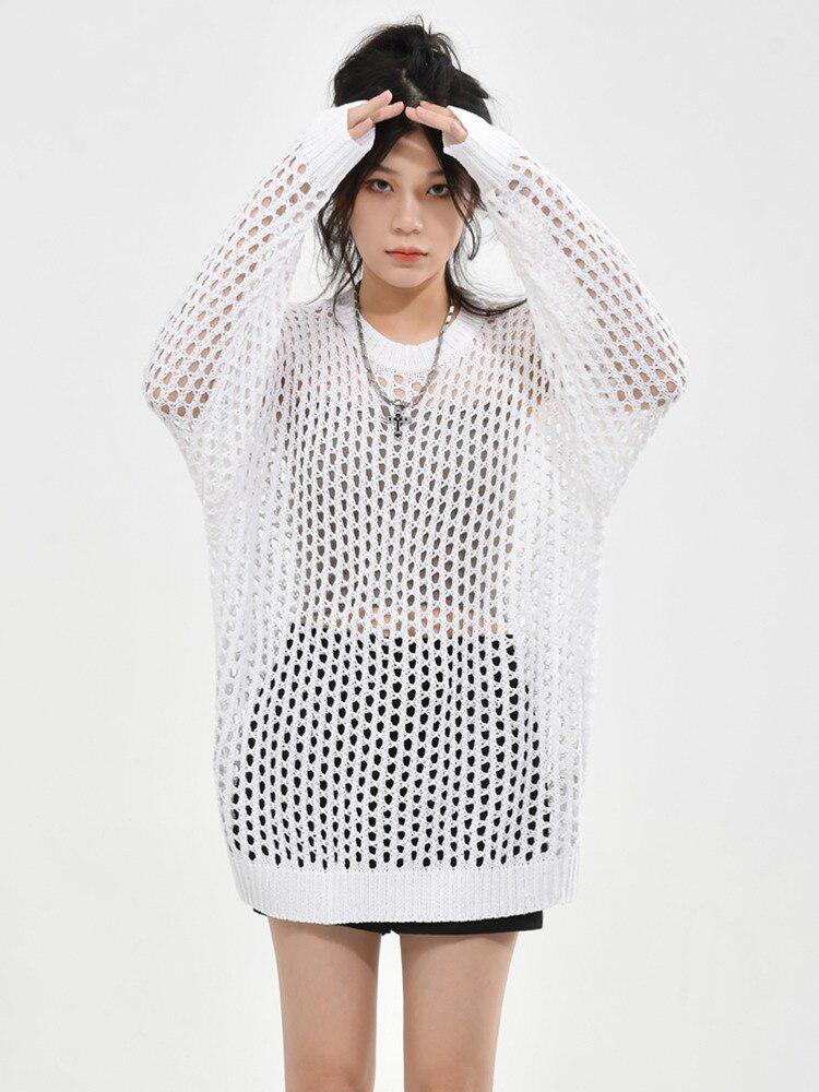 Stylish Work Outfits, Outfit Summer Ideas Grunge Crochet Knit Sweater Stylish Work Outfits, Outfit Summer Ideas Grunge Crochet Knit Sweater