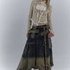 Stylish Work Outfits, Outfit Summer Ideas Grunge Cross Patch Pleated Maxi Skirt