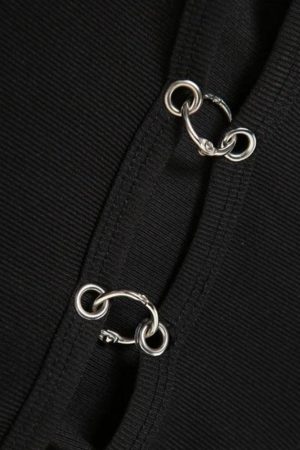 Stylish Work Outfits, Outfit Summer Ideas Grunge Cut Out Hooded Top