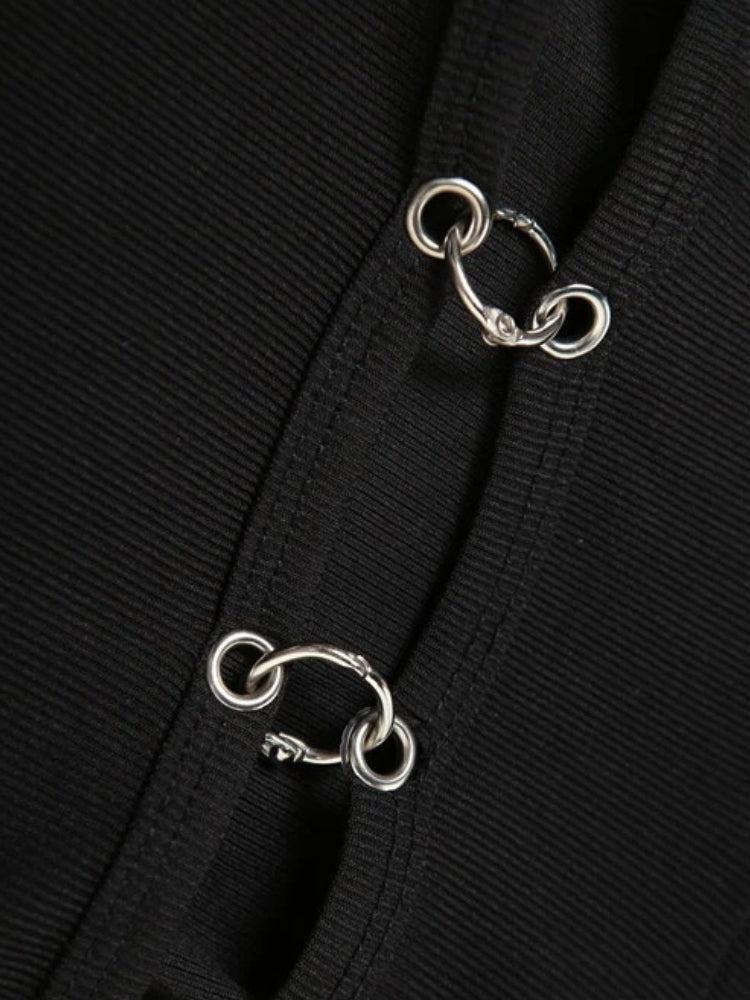 Stylish Work Outfits, Outfit Summer Ideas Grunge Cut Out Hooded Top Stylish Work Outfits, Outfit Summer Ideas Grunge Cut Out Hooded Top