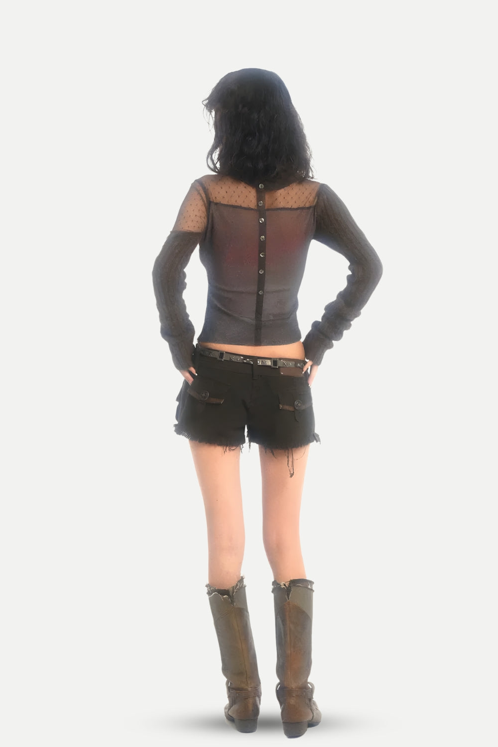 Stylish Work Outfits, Outfit Summer Ideas Grunge Cut Out Knitted Top Stylish Work Outfits, Outfit Summer Ideas Grunge Cut Out Knitted Top