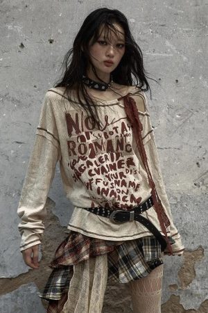 Stylish Work Outfits, Outfit Summer Ideas Grunge Cut Out Top