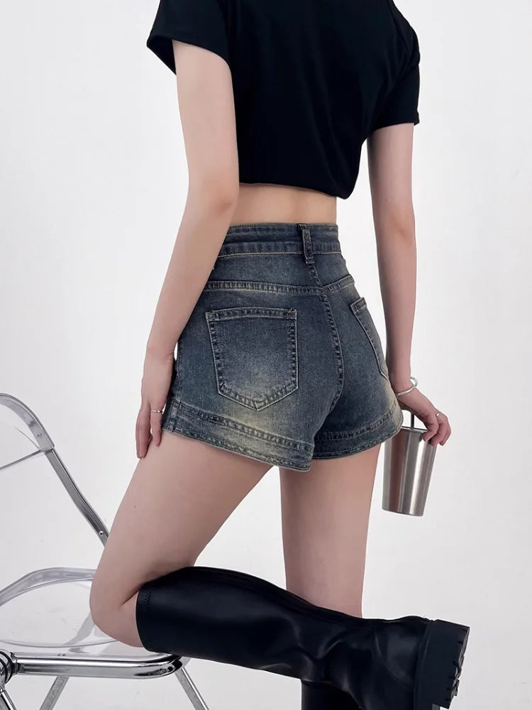 Stylish Work Outfits, Outfit Summer Ideas Grunge Denim Shorts