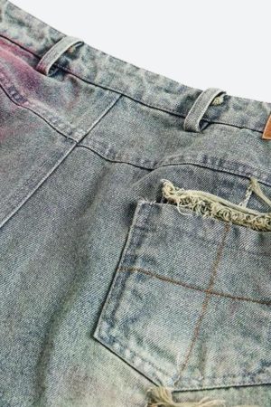 Stylish Work Outfits, Outfit Summer Ideas Grunge Distressed Denim Shorts