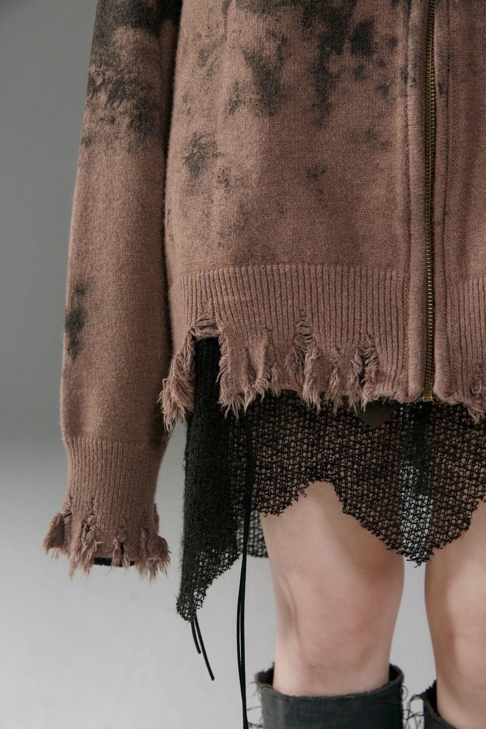 Stylish Work Outfits, Outfit Summer Ideas Grunge Extra Distressed Zip-Up Cardigan Stylish Work Outfits, Outfit Summer Ideas Grunge Extra Distressed Zip-Up Cardigan