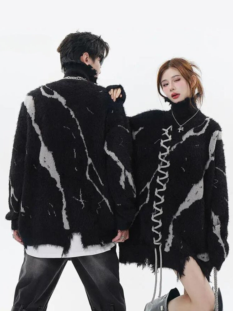 Stylish Work Outfits, Outfit Summer Ideas Grunge Fluffy Lace Up Sweater Stylish Work Outfits, Outfit Summer Ideas Grunge Fluffy Lace Up Sweater