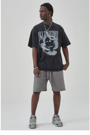 Stylish Work Outfits, Outfit Summer Ideas Grunge Fly Together Tee