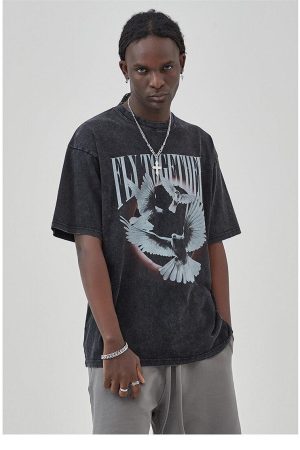 Stylish Work Outfits, Outfit Summer Ideas Grunge Fly Together Tee