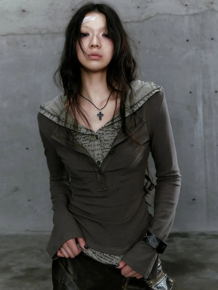 Stylish Work Outfits, Outfit Summer Ideas Grunge Hooded Top Stylish Work Outfits, Outfit Summer Ideas Grunge Hooded Top