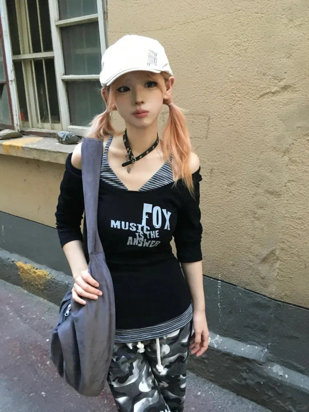 Stylish Work Outfits, Outfit Summer Ideas Grunge Layered Off Shoulder Top