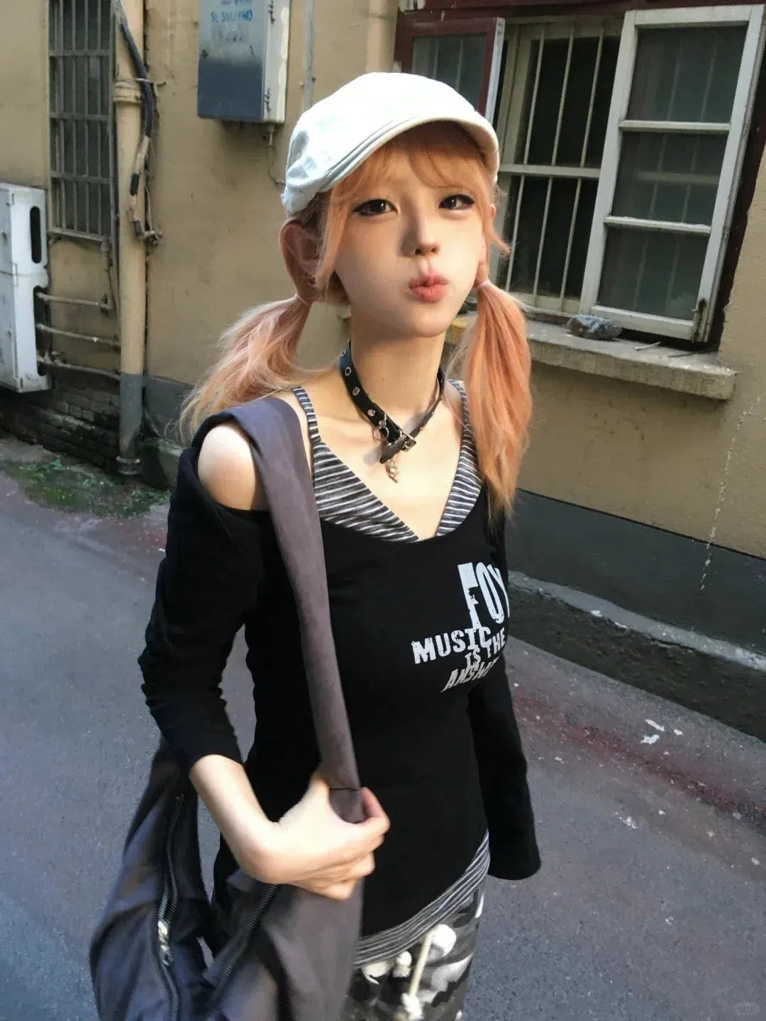 Stylish Work Outfits, Outfit Summer Ideas Grunge Layered Off Shoulder Top