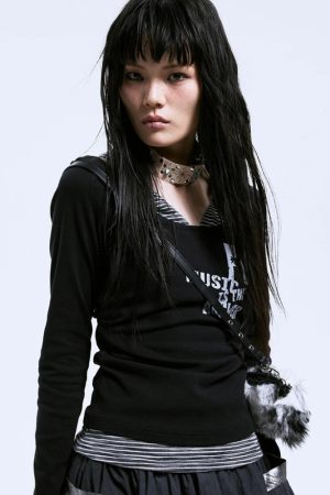 Stylish Work Outfits, Outfit Summer Ideas Grunge Layered Top