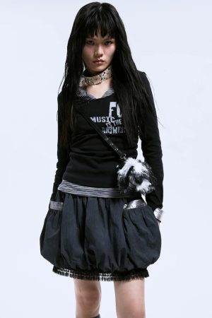 Stylish Work Outfits, Outfit Summer Ideas Grunge Layered Top